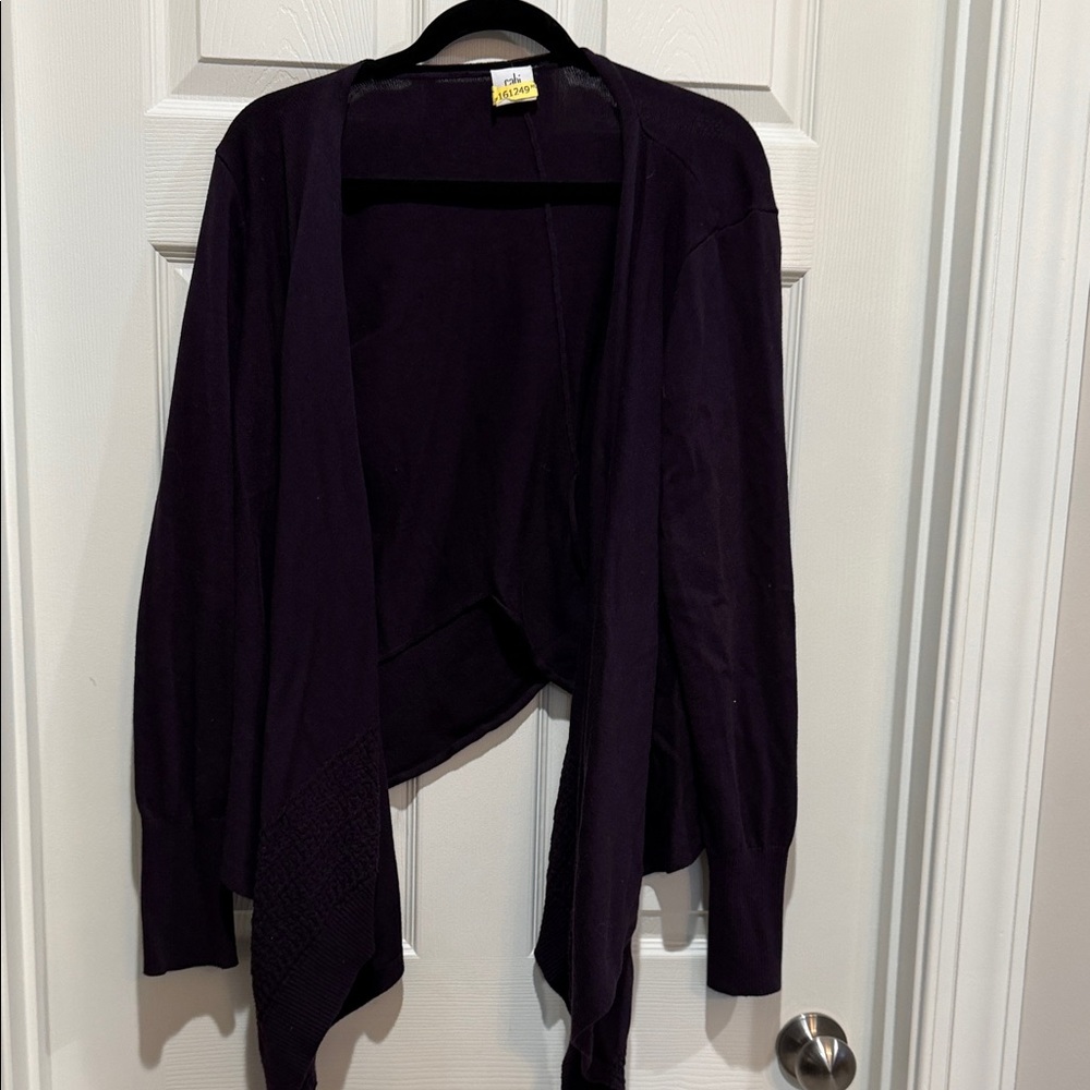 cabi Deep Purple Cardigan